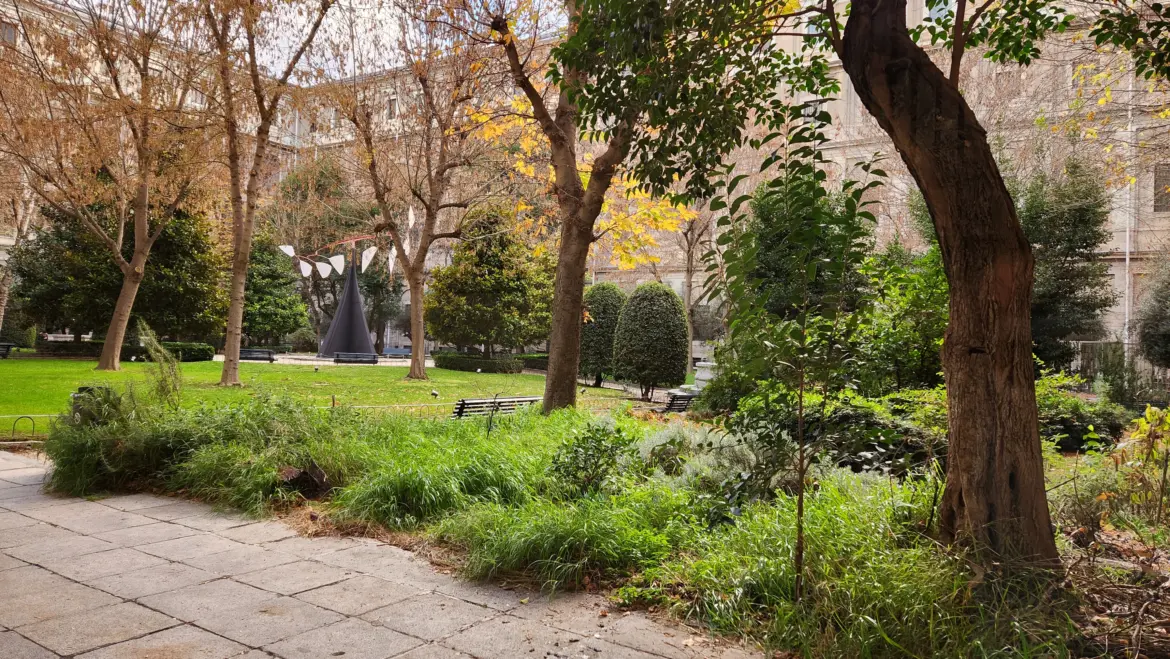 Courtyard, Reina Sofía Museum, Madrid, Spain