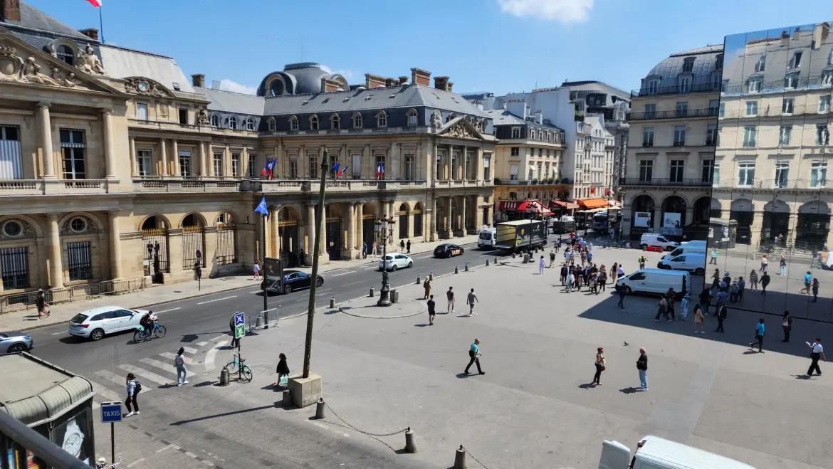 View from Hôtel du Louvre, Paris, France
