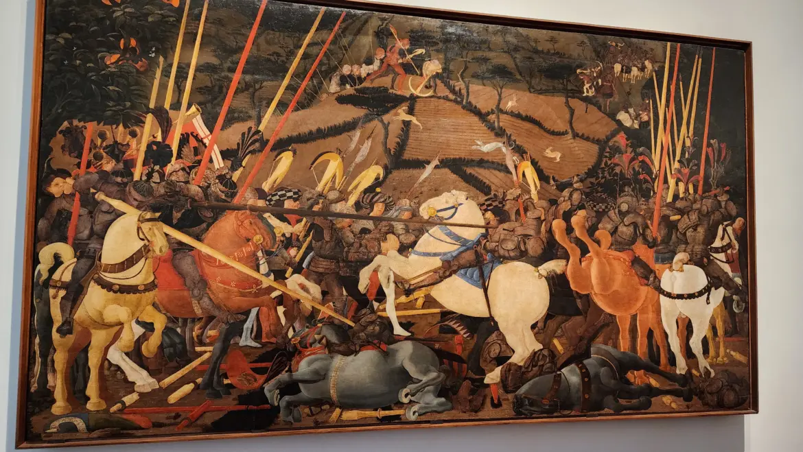 The Battle of San Romano by Paolo Uccello