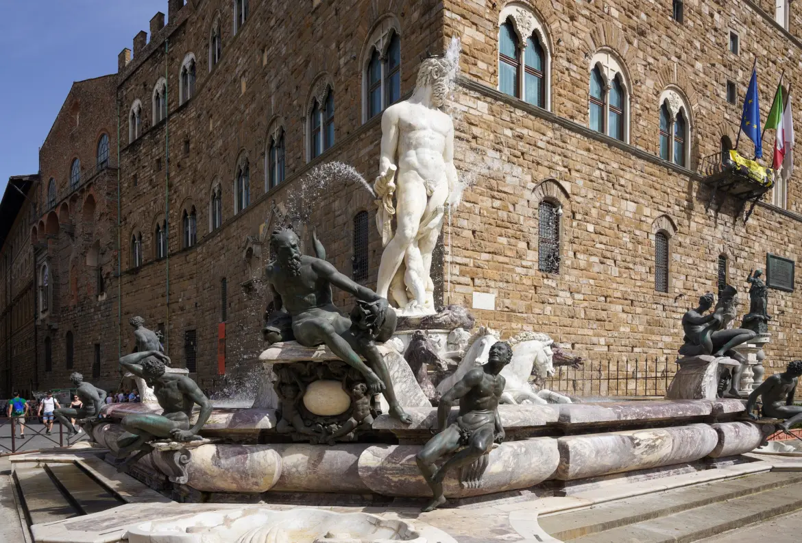 Fountain of Neptune by Bartolomeo Ammannati, Piazza della Signoria, Florence