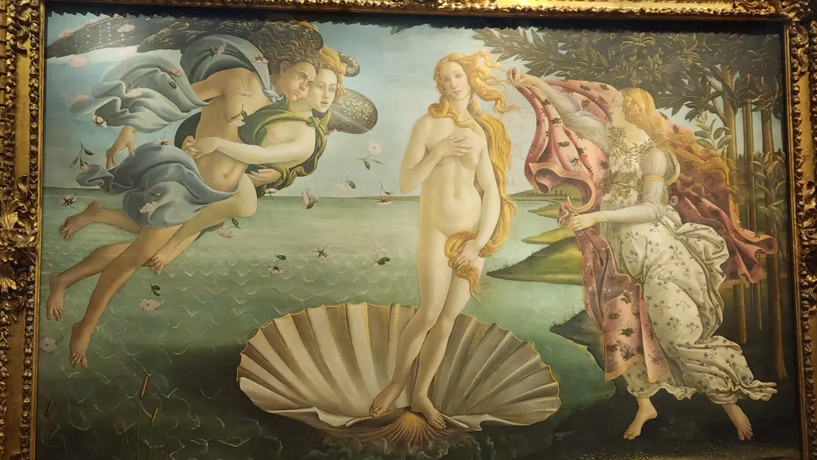 Botticelli’s The Birth of Venus, Uffizi Gallery, Florence