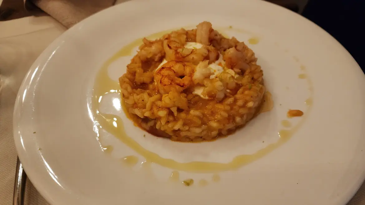 Risotto with Shrimps and Basil Sauce, Osteria del Pavone, Florence