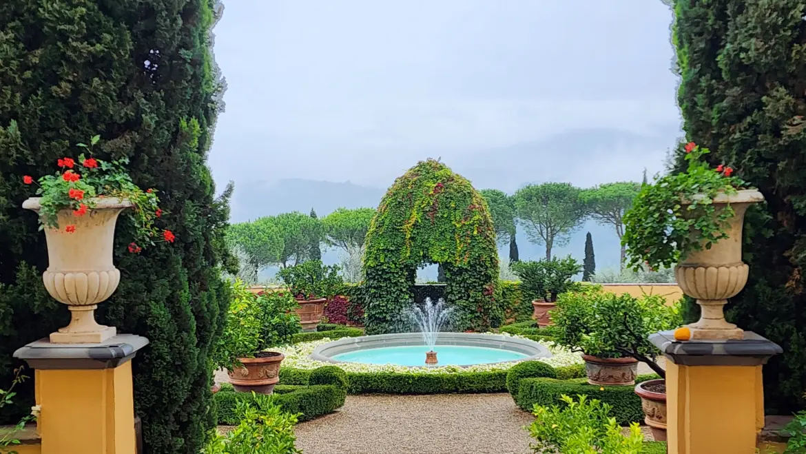 View from the terrace, Villa Poggio Torselli, Tuscany