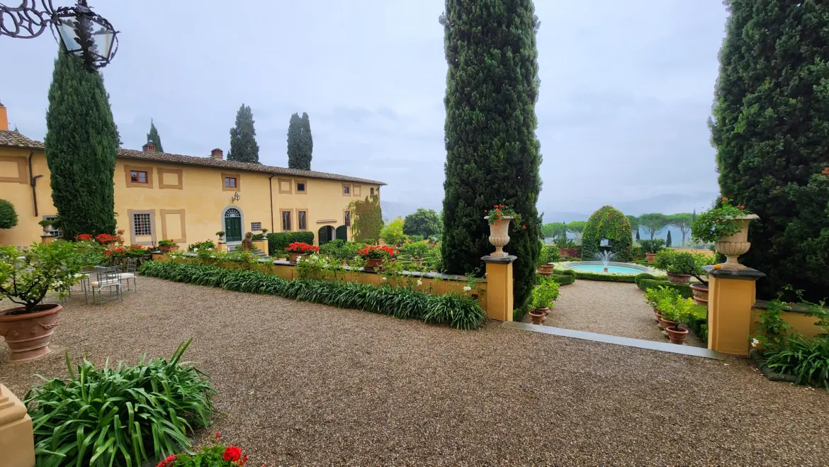 View from the terrace, Villa Poggio Torselli, Tuscany