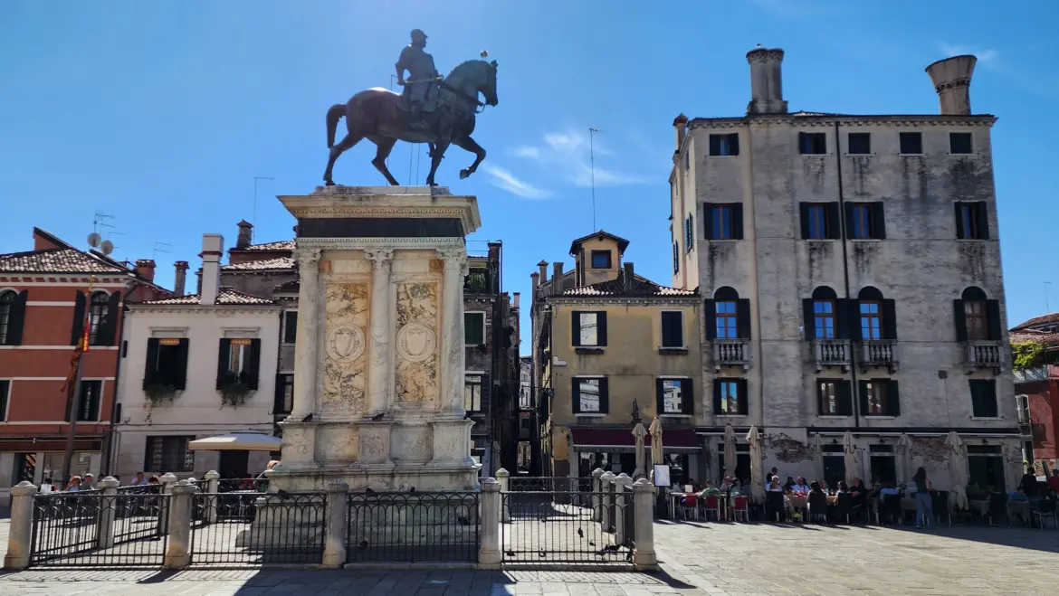 Equestrian statue of Bartolomeo Colleoni, Campo Santi Giovanni e Paolo, Venice