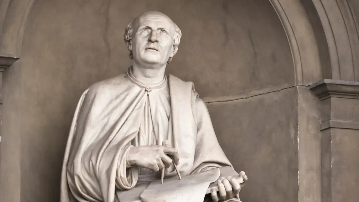 Filippo Brunelleschi, statue by Luigi Pampaloni, 1830
