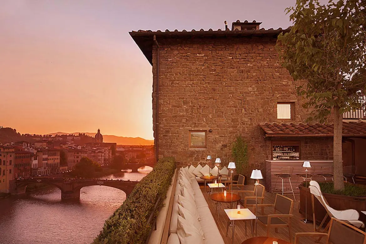 View from La Terrazza Lounge Bar, Hotel Continentale, Florence