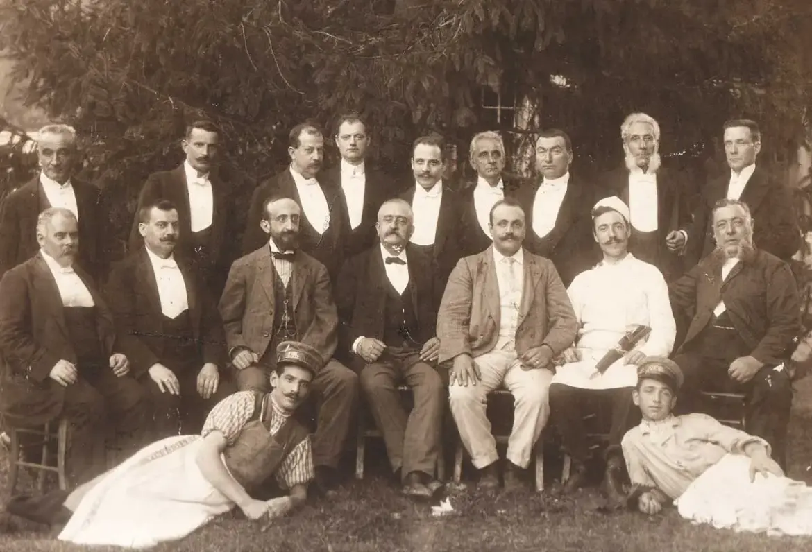 Antonio Rosa (“Salva”) with his catering team, Venice