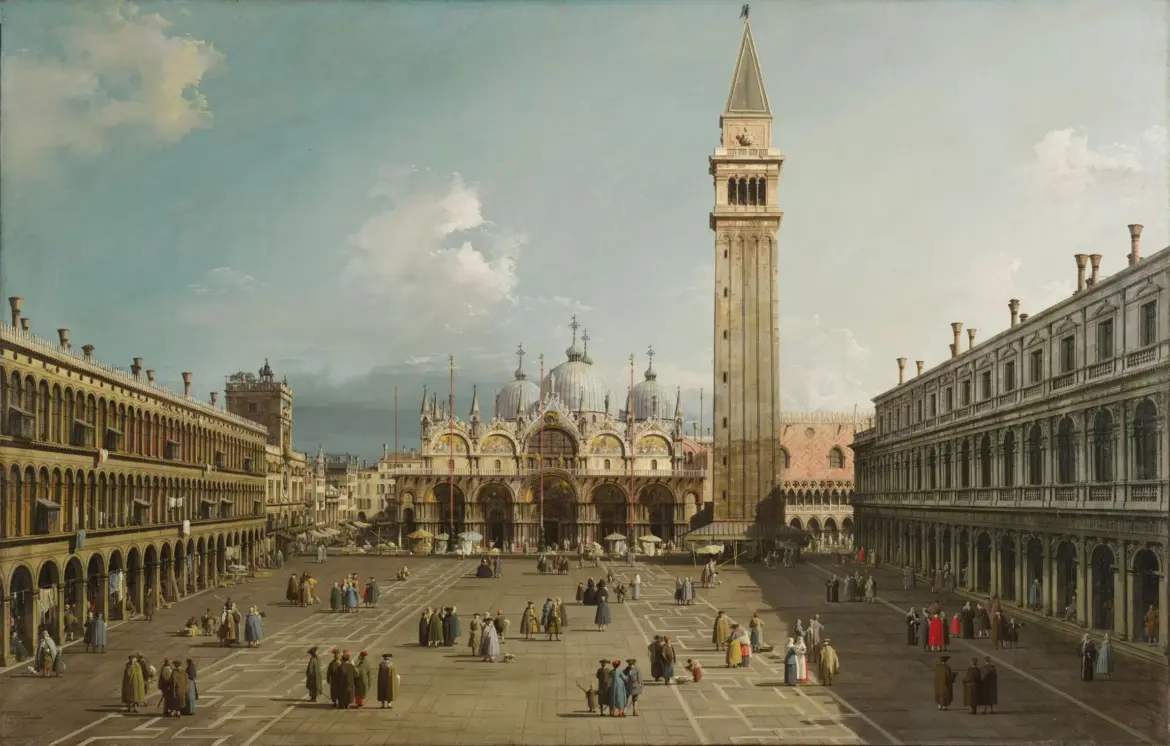 Piazza San Marco by Canaletto, 1730