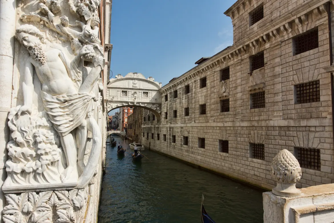 The Bridge of Sighs from Ponte della Paglia, Venice