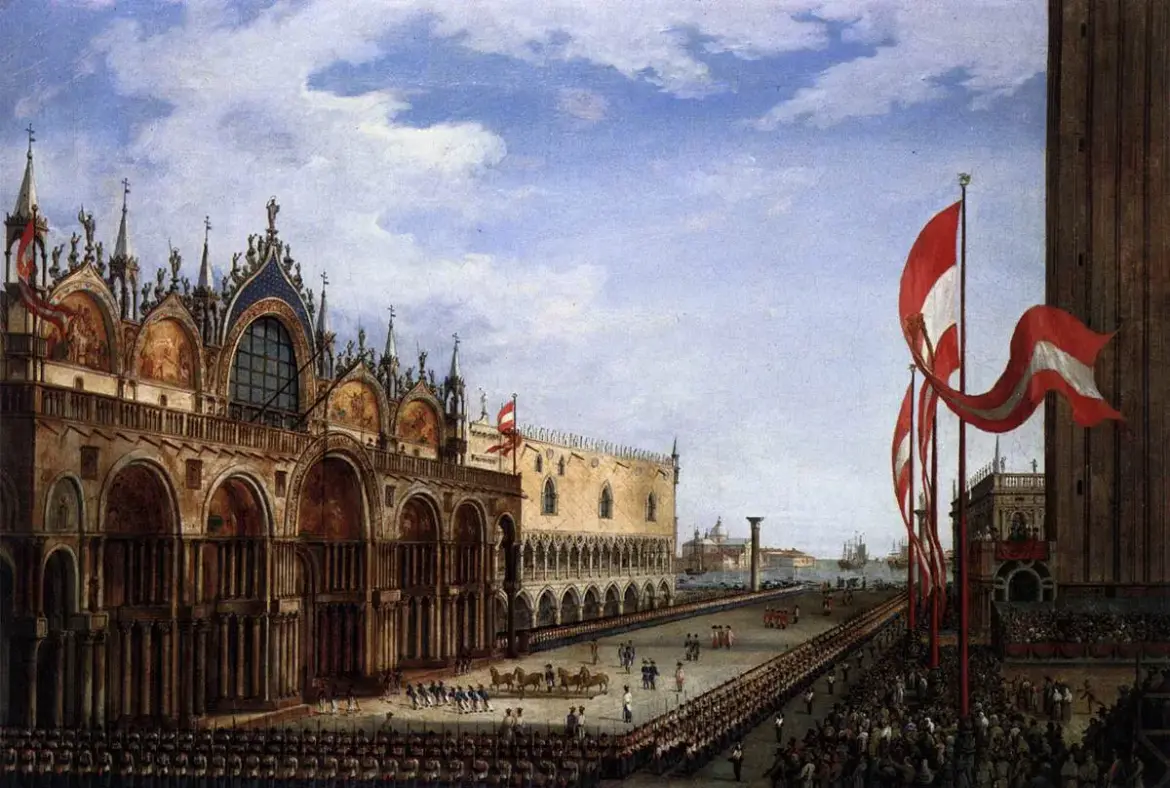 The Return of the Horses of San Marco by Vincenzo Chilone, 1815