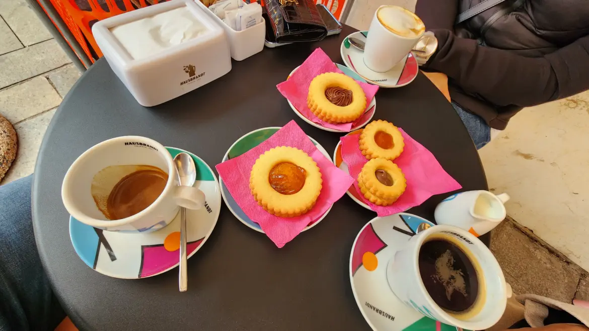 Coffee & dessert, Burano, Venetian Lagoon, Italy