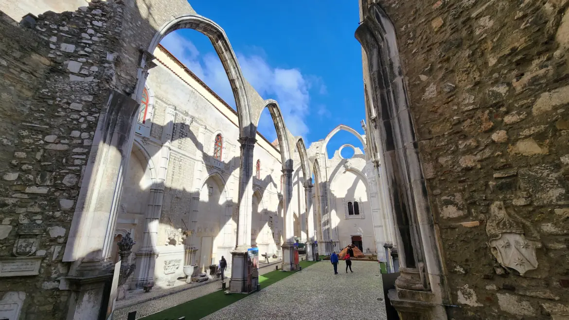 The ruins of the Carmo Convent, Lisbon, Portugal
