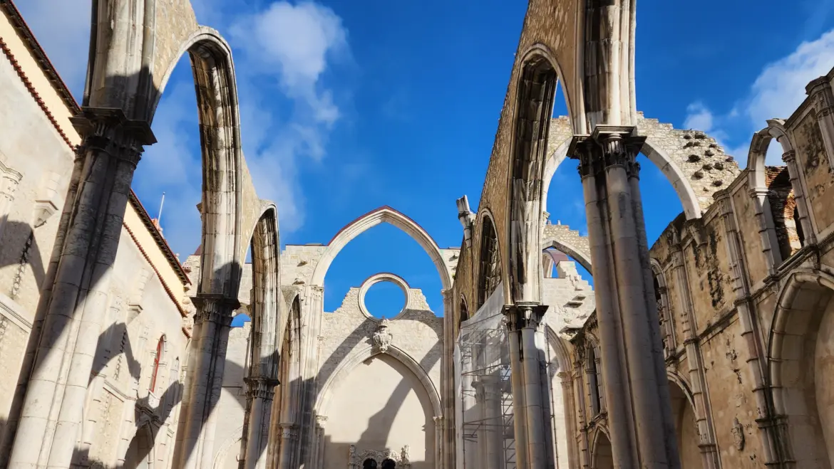 The ruins of the Carmo Convent, Lisbon, Portugal