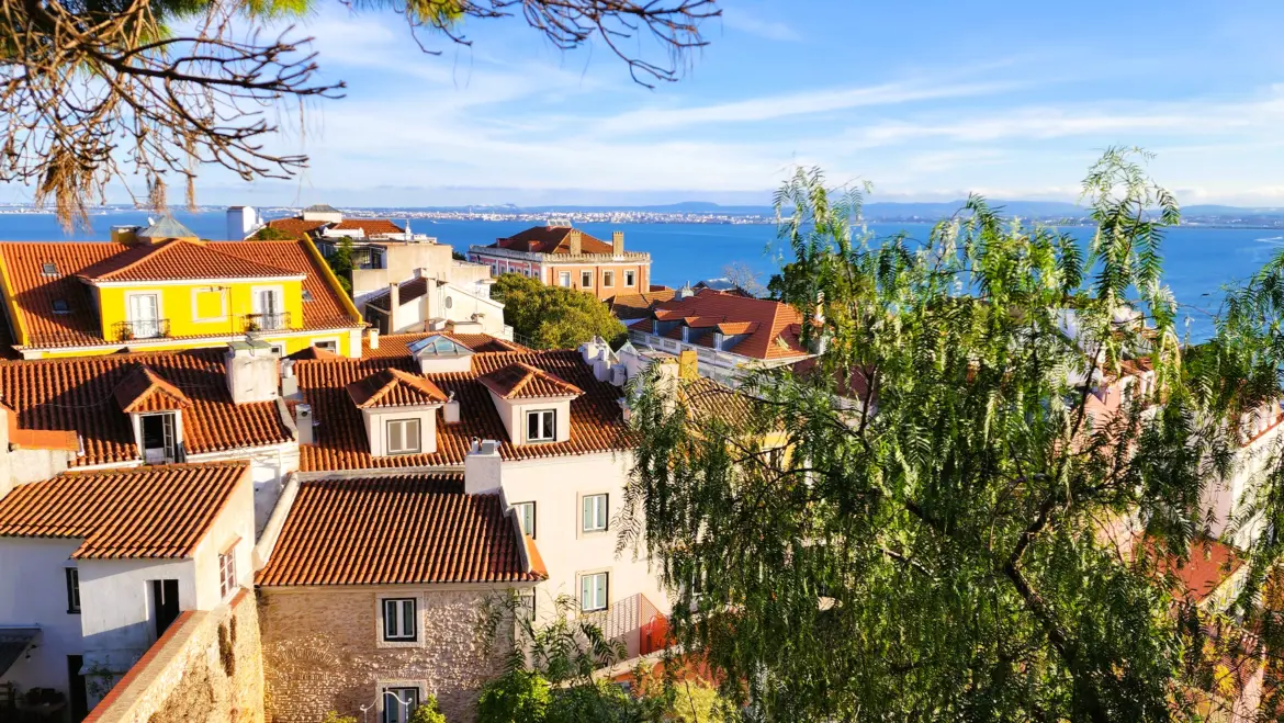 View from Castelo de São Jorge (St. George's Castle), Lisbon, Portugal