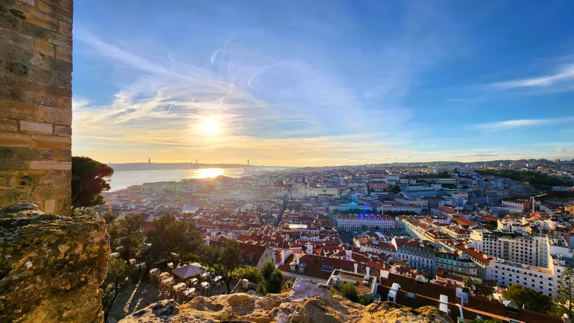View from Castelo de São Jorge (St. George's Castle), Lisbon, Portugal