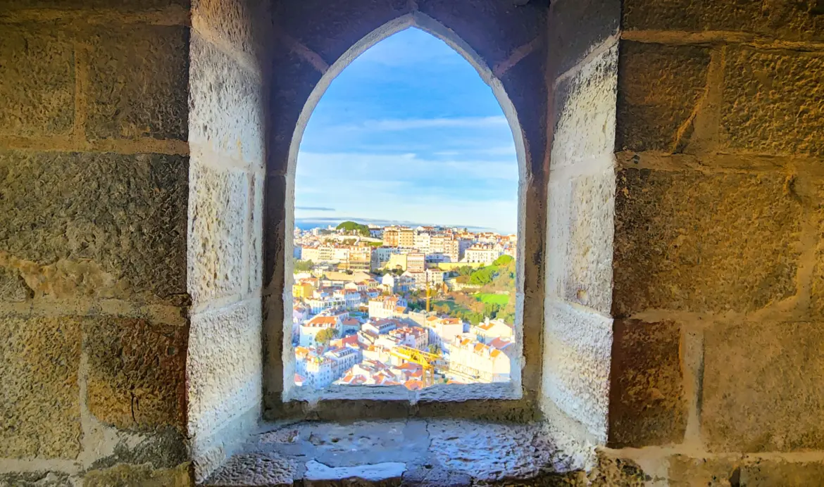 View from Castelo de São Jorge (St. George's Castle), Lisbon, Portugal
