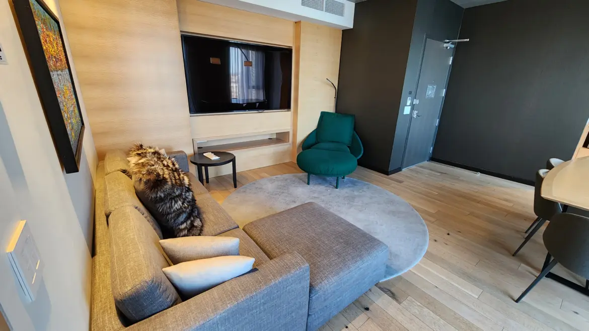 Spacious living area, The Prestige Suite, Le Germain Hotel Ottawa