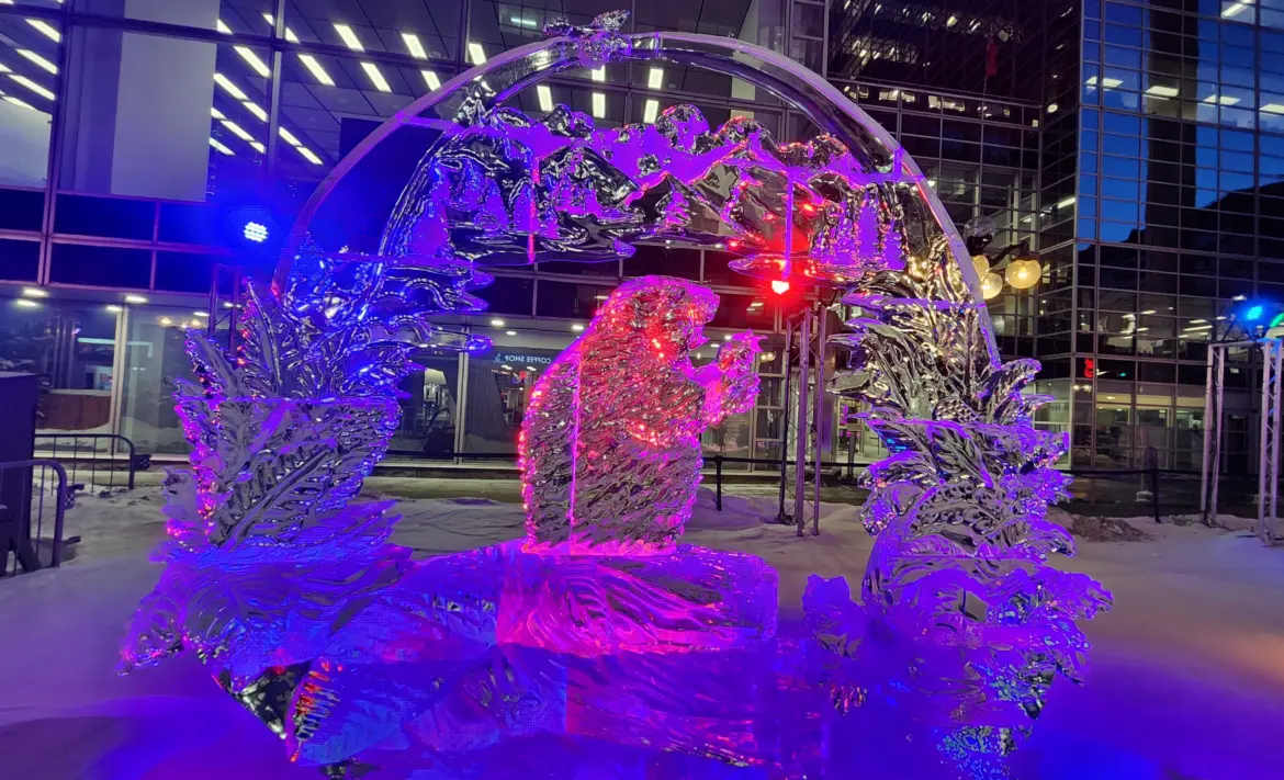 Ice sculpture, Winterlude, Ottawa, Canada 