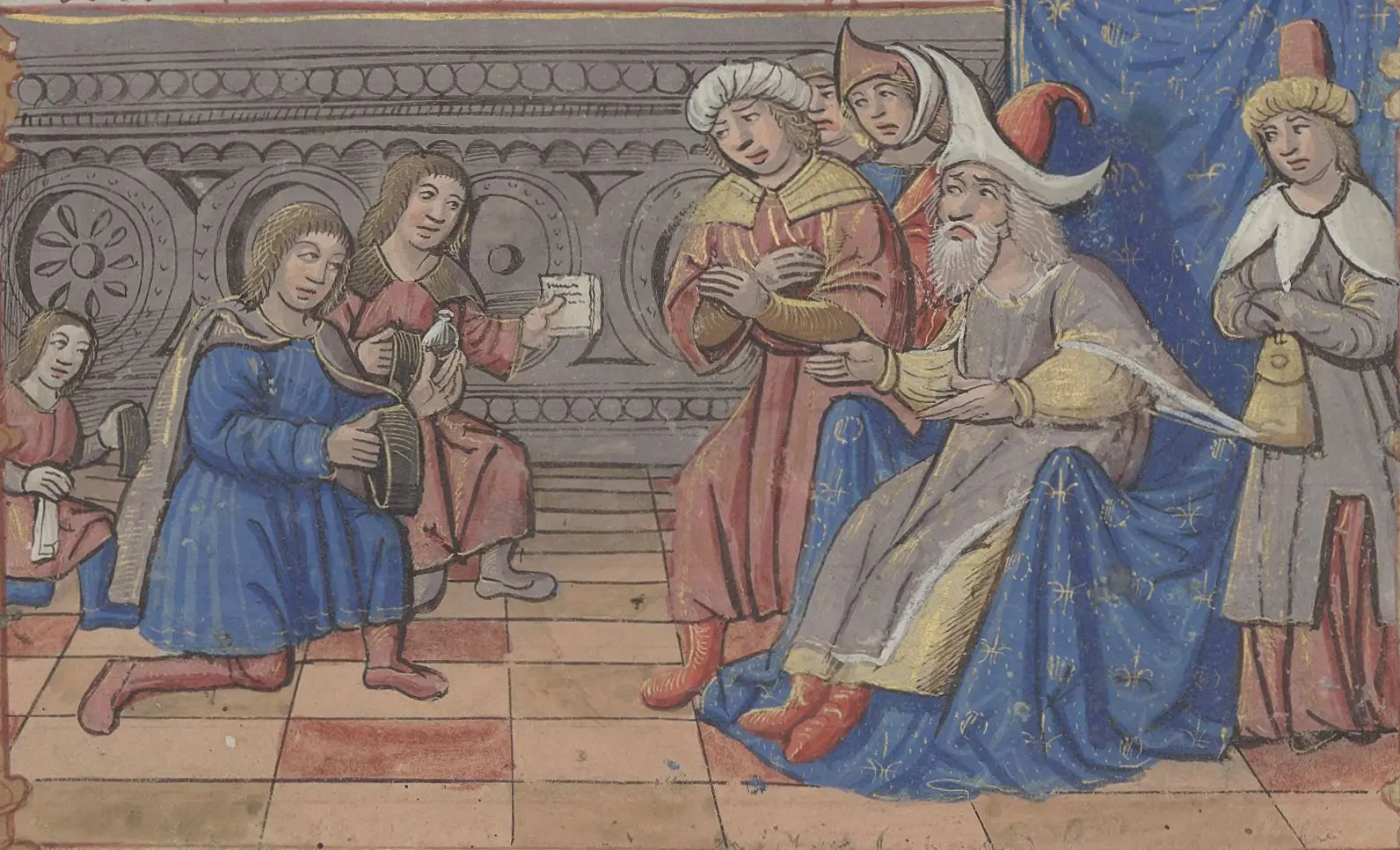 Marco Polo meeting Kublai Khan by Unknown artist, Bibliothèque Nationale de France