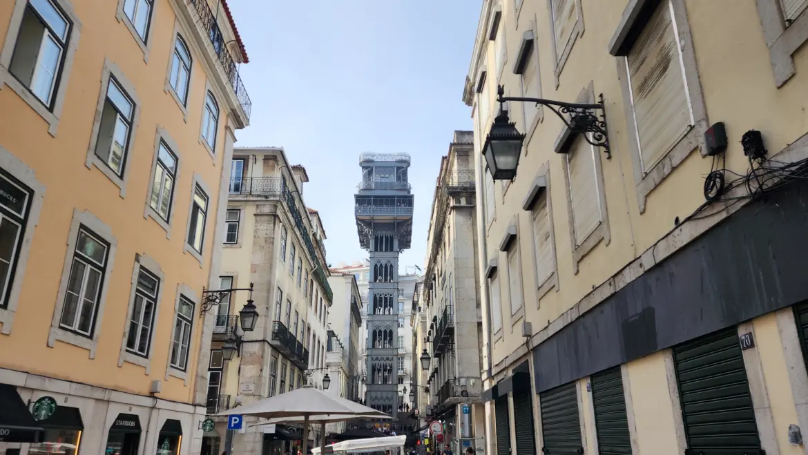 Elevador de Santa Justa, Baixa, Lisbon, Portugal