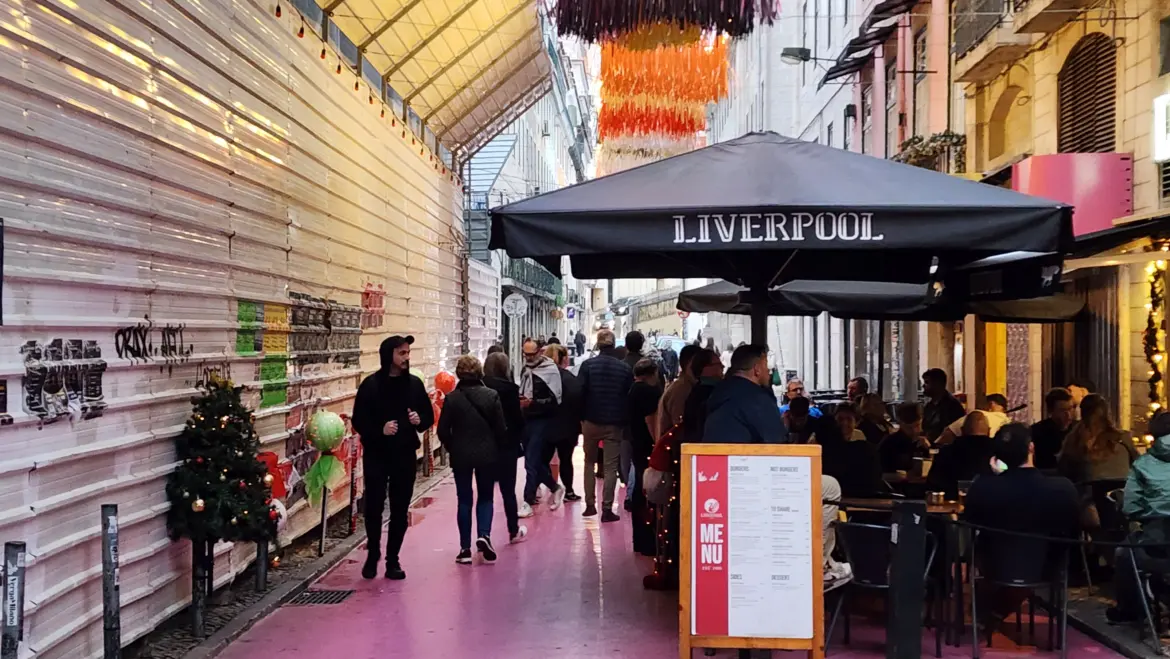 Pink Street, Lisbon, Portugal