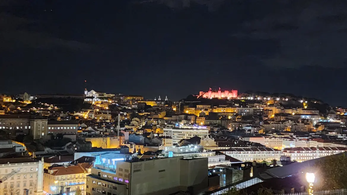 View from Miradouro de São Pedro de Alcântara, Lisbon, Portugal
