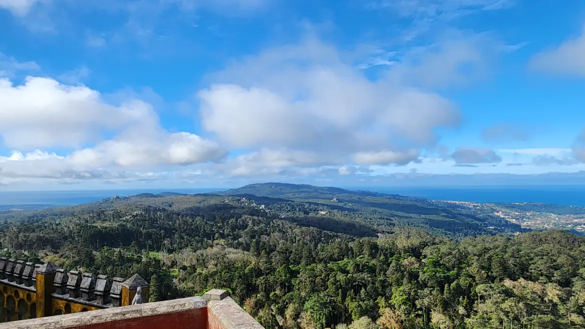 View from Pena Palace, Sintra, Portugal