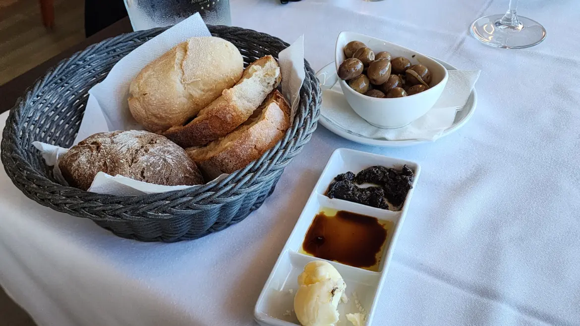 Marinated Olives and Warm Bread, Arribas Terrace Restaurant, Sintra, Portugal