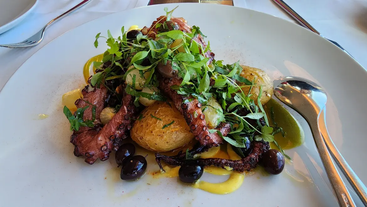 Galician-style Octopus, Arribas Terrace Restaurant, Sintra, Portugal