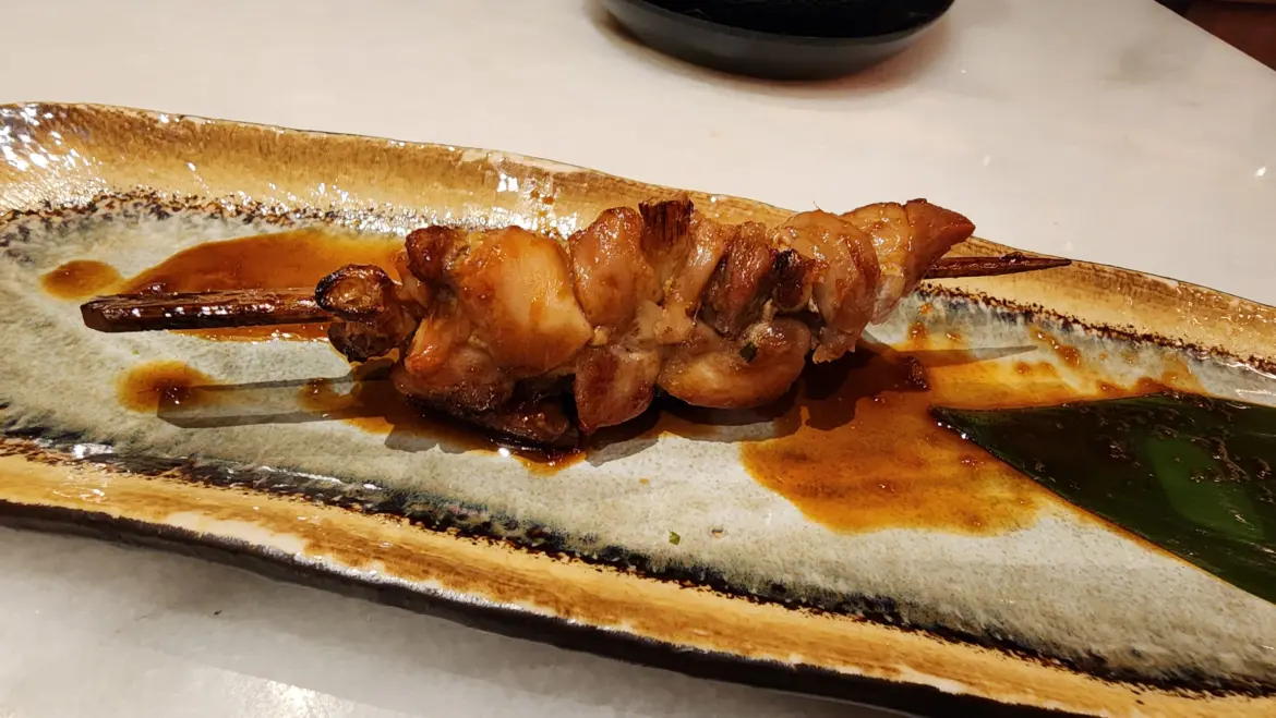 Chicken skewers, Koppu Ramen Izakaya, Chiado, Lisbon, Portugal