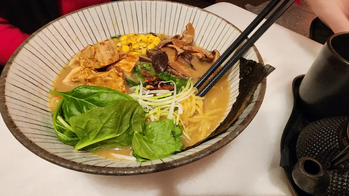 Vegetarian Miso Ramen, Koppu Ramen Izakaya, Chiado, Lisbon, Portugal