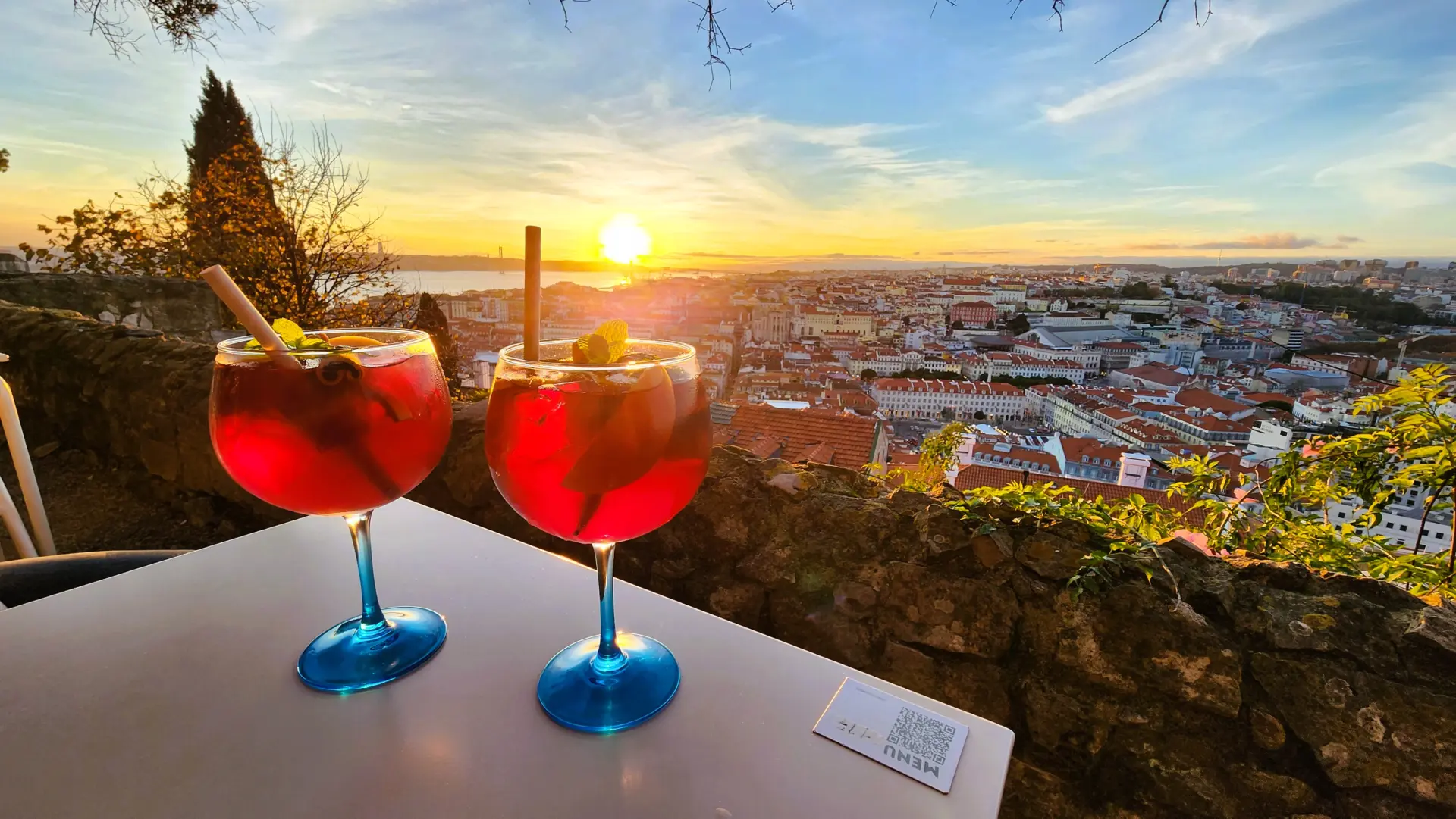 View of the Tagus River (Rio Tejo) from 1147 Lisboa, Castelo de São Jorge, Lisbon, Portugal