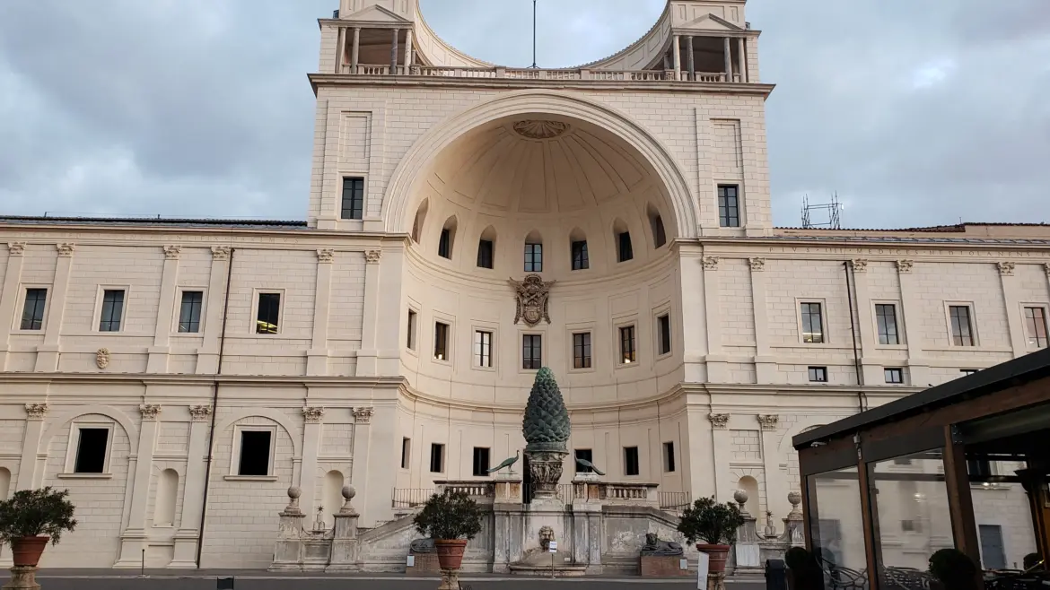 Fontana della Pigna facing the Cortile della Pigna, Vatican, Italy