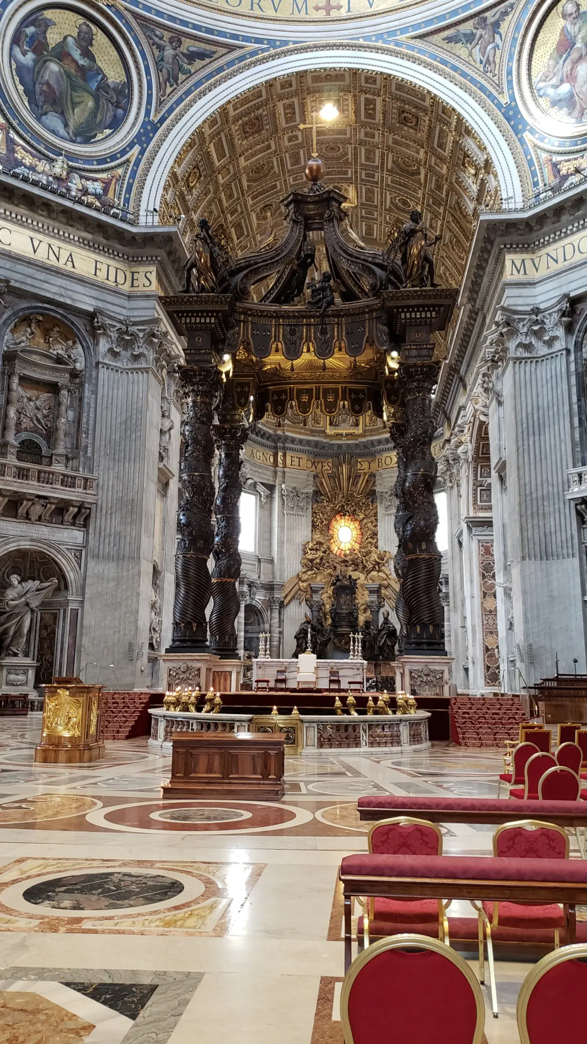 Bernini’s Baldachin, St Peter’s Basilica, Vatican, Italy