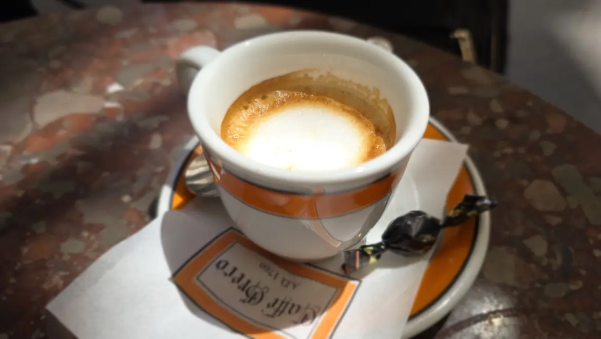 Caffè doppio, Antico Caffè Greco, Rome, Italy