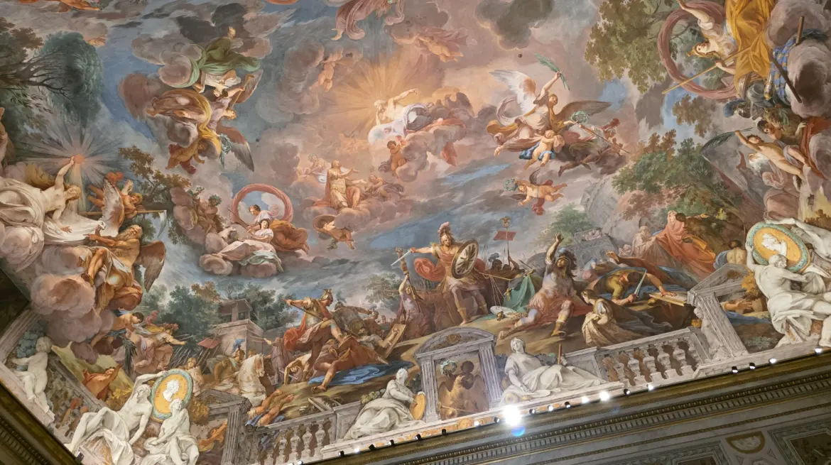 Frescoed ceiling, Galleria Borghese (Borghese Gallery), Rome, Italy