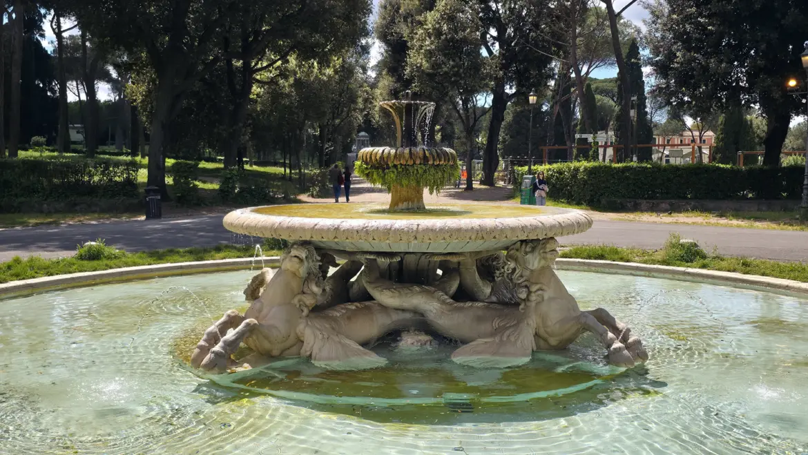 Villa Borghese Gardens, Rome, Italy