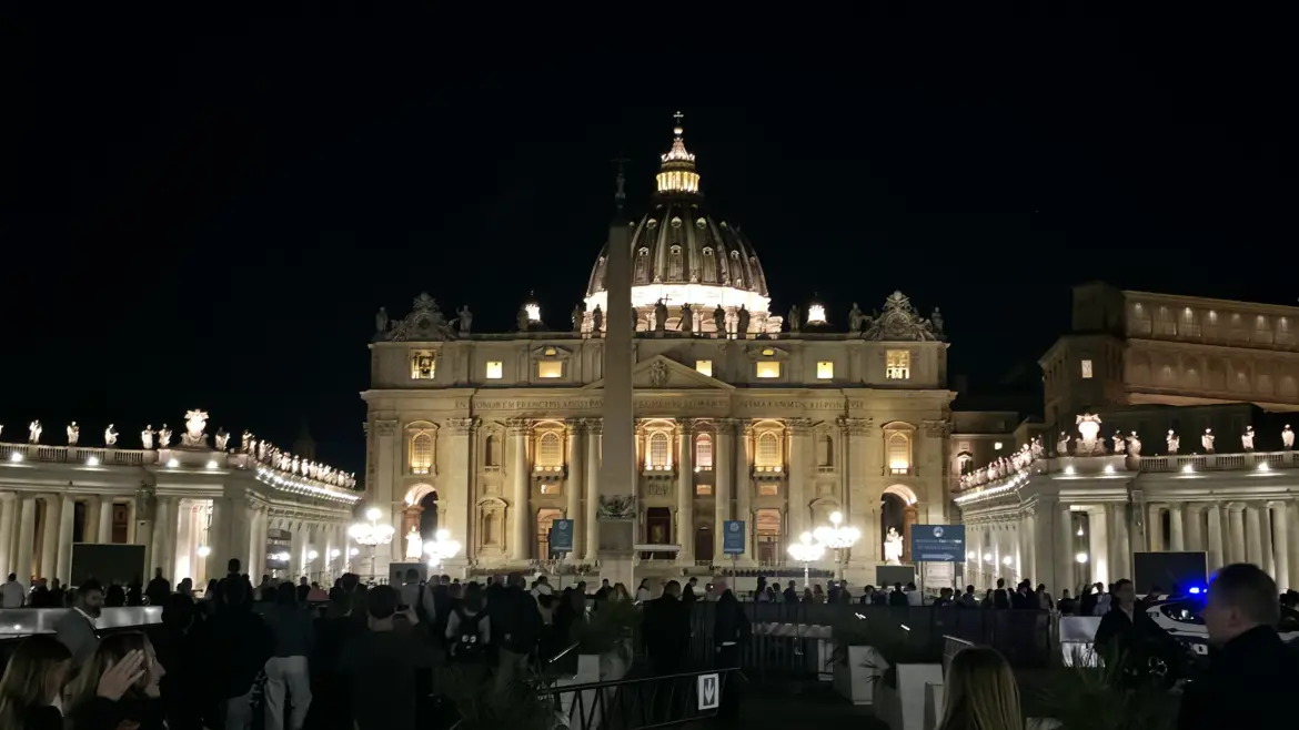St Peter’s Square and Basilica, Vatican City, Italy