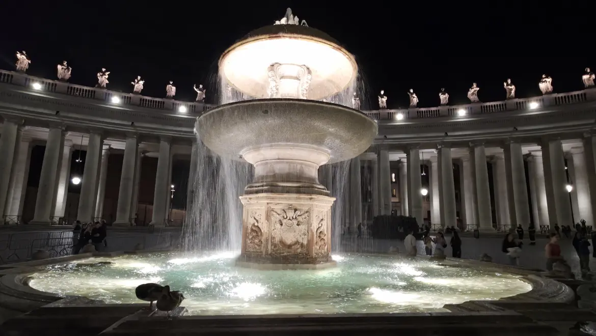 Fountain of St Peter’s Square, Vatican City, Italy