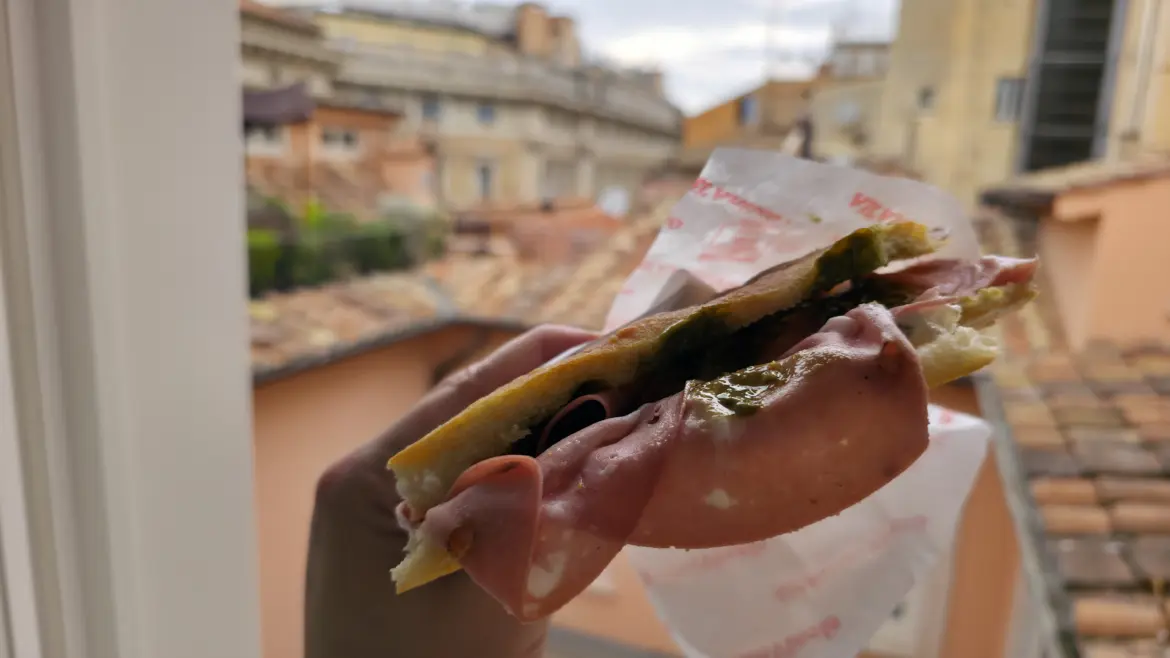 Paradise Sandwich, All'Antico Vinaio, Rome, Italy
