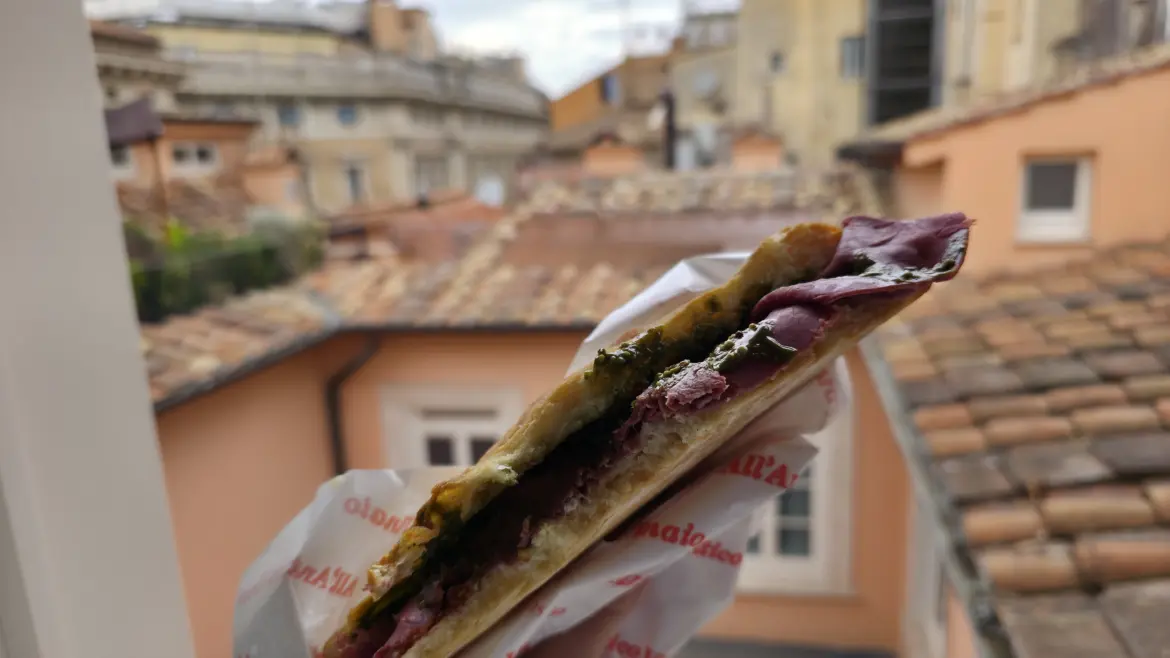 The Tricolor Sandwich, All'Antico Vinaio, Rome, Italy