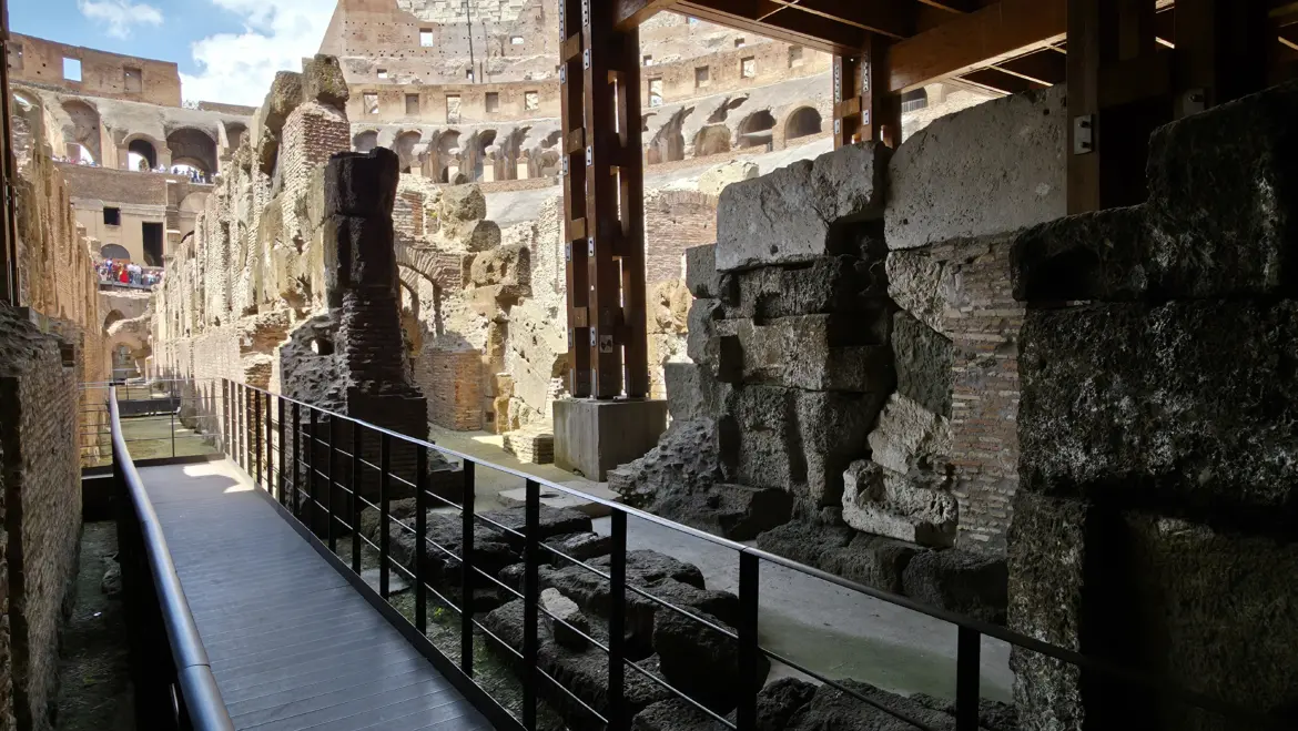 Colosseum underground, Rome, Italy