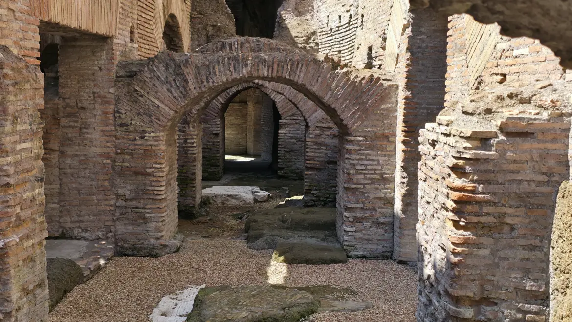 Colosseum underground, Rome, Italy
