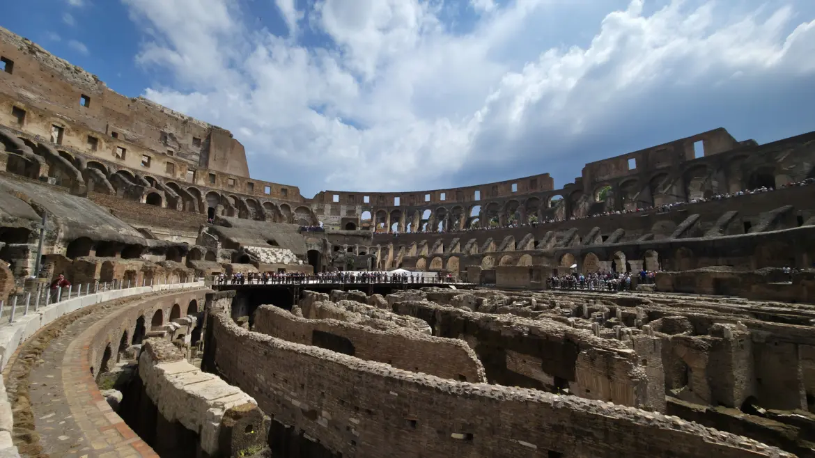 Interior of the Colosseum, Rome, Italy