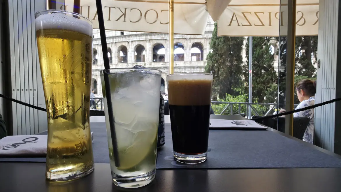 Drinks with a view, Oppio Caffè, Rome, Italy