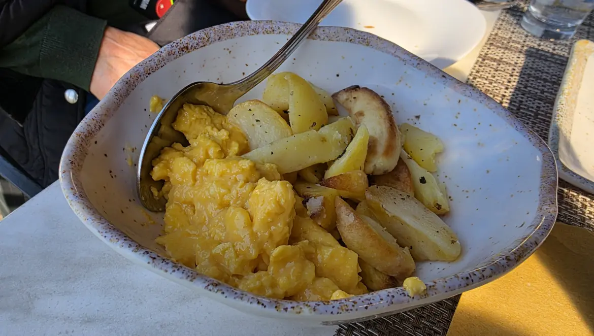 Breakfast at Bistrot della Pigna, Cortile della Pigna, Vatican, Italy