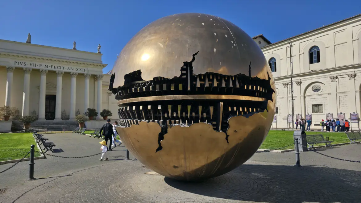 Sphere within Sphere (Sfera con Sfera), Cortile della Pigna, Vatican, Italy