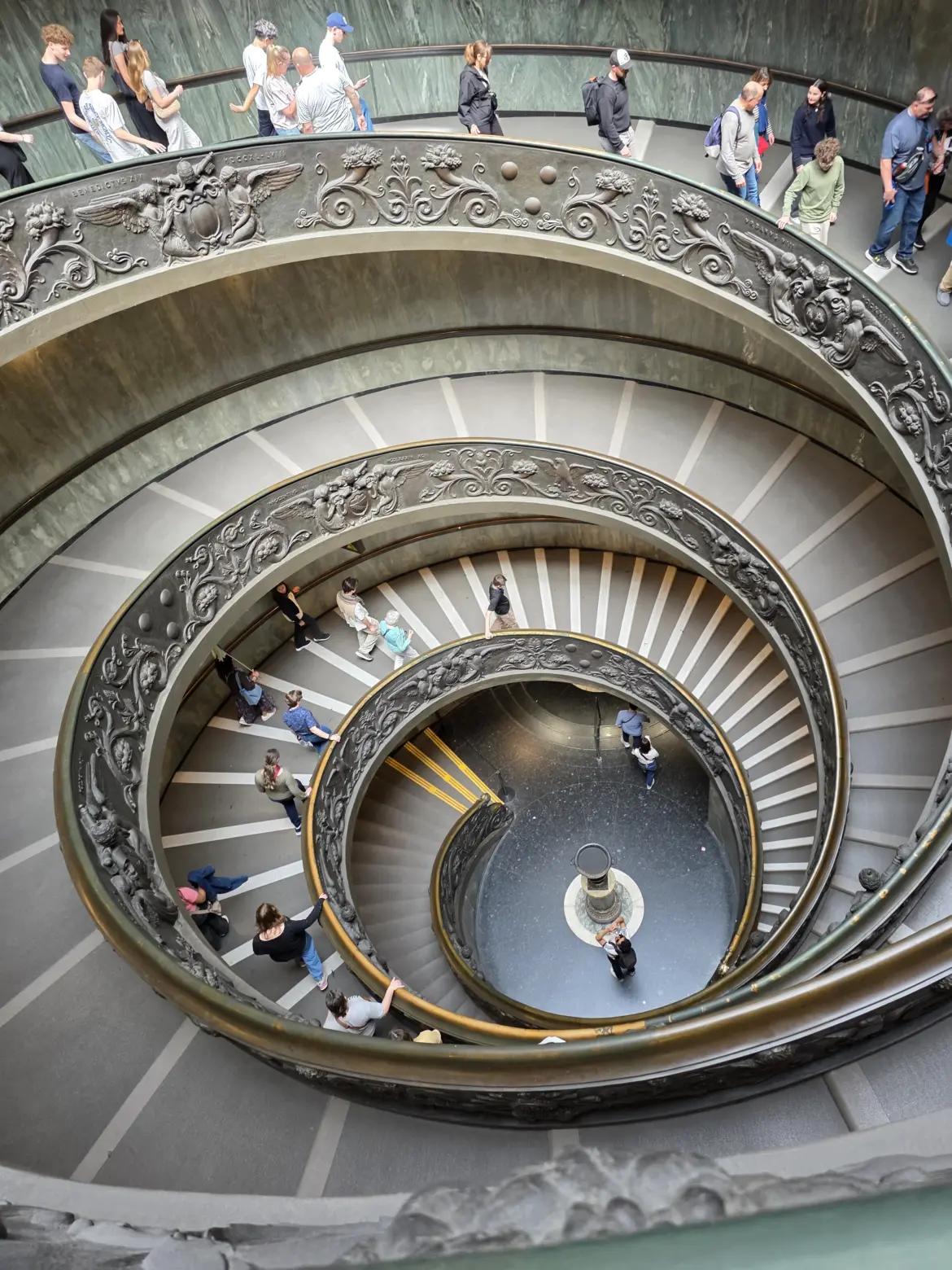 The modern Spiral Staircase of the Vatican Museums, designed by Giuseppe Momo in 1932
