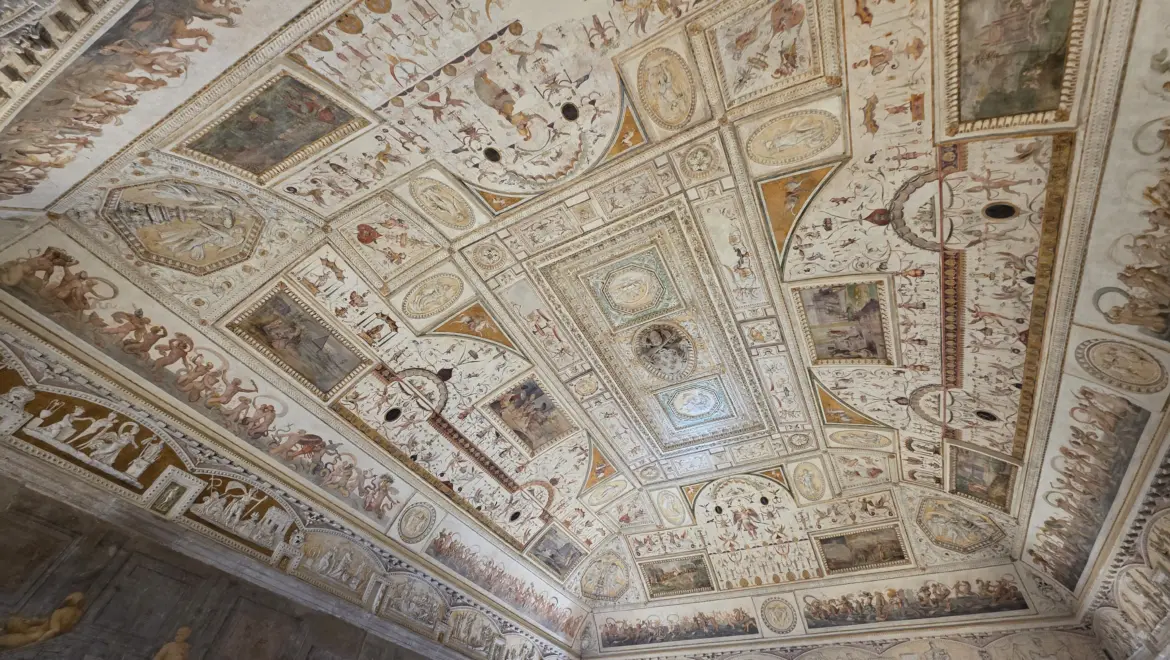 Painted ceiling, Castel Sant’Angelo, Rome, Italy
